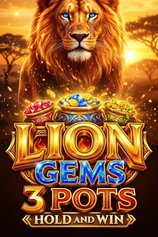 Lion Gems 3 Pots: Hold and Win
