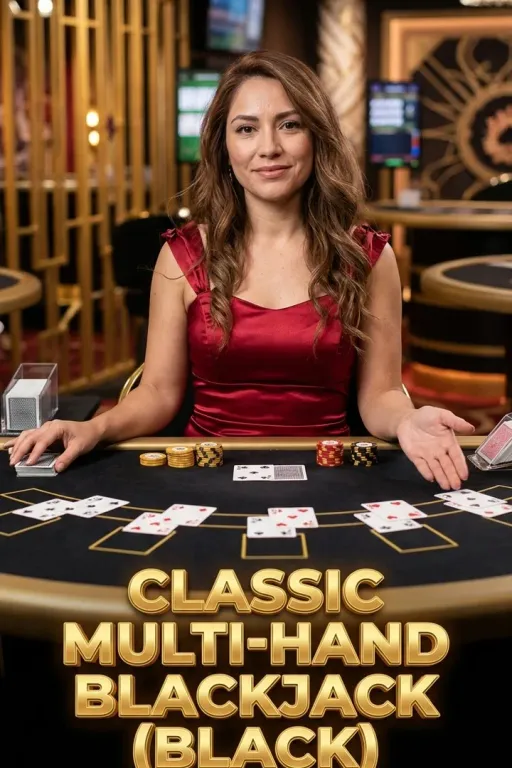 Classic Multi-Hand Blackjack (Black)
