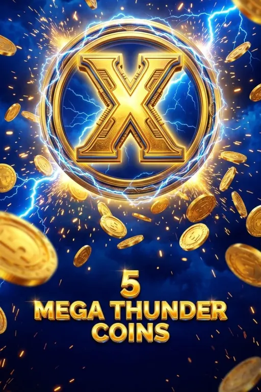 5 Mega Thunder Coins RUNNING WINS™